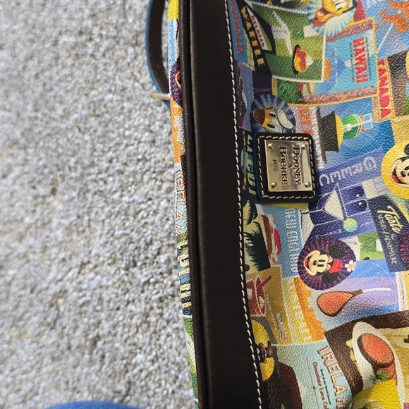 Dooney & Bourke Multicolor Satchel with Black Trim - Picture 13 of 17